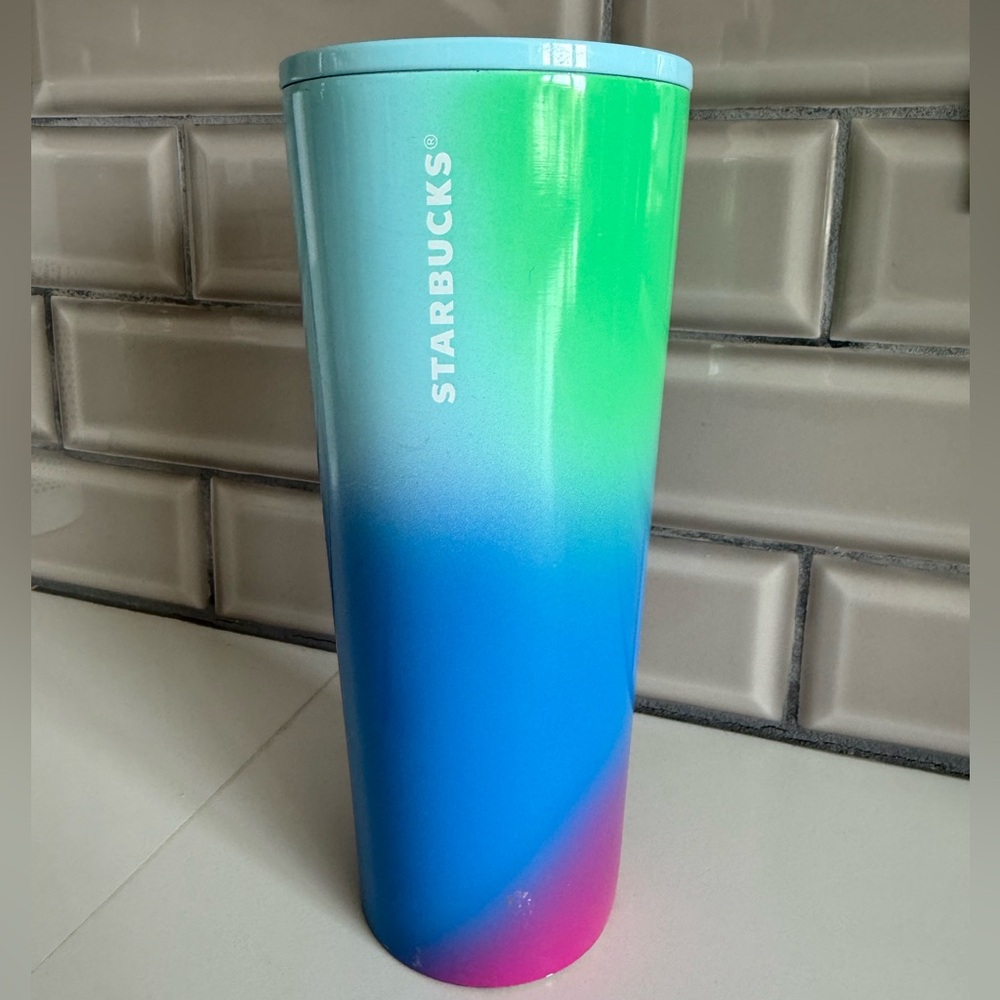 Starbucks Summer 2023 Ombre Prism Gradient cold brew tumbler
